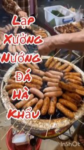 Máy nướng đá lạp xưởng hà khẩu loại cao cấp tại Hạ Long