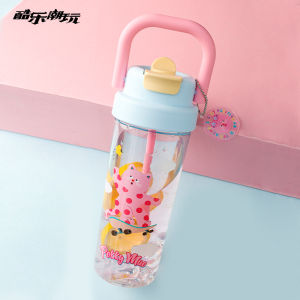 Kool Cat กระติกน้ำรูดทรงเรขาคณิตความจุขนาดใหญ่สำหรับผู้หญิงในช่วงฤดูร้อนที่สวยงามและทนทานต่อความร้อน