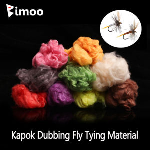 1~9Packs Kapok Dubbing Fly Tying Material Natural Buoyant Fiber For Adams Dry Fly Mayfly NymphsBody Trout Grayling Fishing Lure