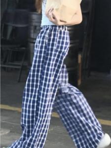 Chinoiserie Loose Leg Pants Womens Casual Trousers in Draping Style Lazy Fashion Trend Summer New Popular High Waist Metal Decoration