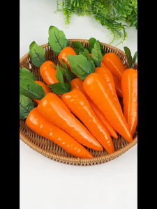 พร้อมส่ง ผลไม้ปลอม แครอทปลอม ยาว 12*4.3cm.