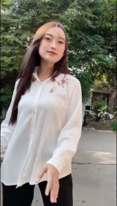 Blouse atasan wanita RAYON TWILL BORDIR Terbaru Korean Style