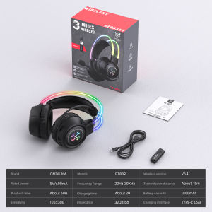 ONIKUMA | ONIKUMA GT889 Bluetooth Headphones Bluetooth Wireless Wired Three-mode Lightweight Headset with Mic 2026 New Gaming Headset
