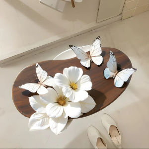 Water Absorbent Silicon Dendroid Mat Bathroom Anti-Slip Fall Proof Entrance Door Creative Floor Mat Wood Grain Butterfly Design