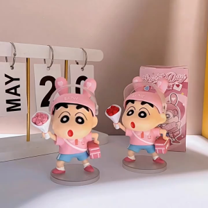Crayon Shin-chan Valentines Day flower giftsShin-chan giftstrendy figurinescute model desktop decorations Tahan lama