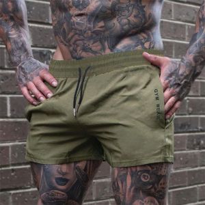 2026 Summer Gym Fitness Mens Shorts Woven sweatpants Thin Fashion Men Marathon Running Shorts Sports Breathable Training Pants