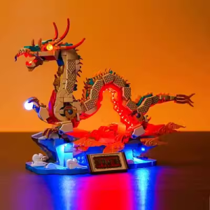 Chinese Style New Year Dragon Blessing Building Blocks