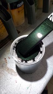 สีพ่นรถยนต์ สีดำ สี2k สีดำมูก สีดำเงา  เลือกมูกได้ มีหลายเฉด พ่นงานเฟอร์นิเจอร์ พ่นมอไซค์