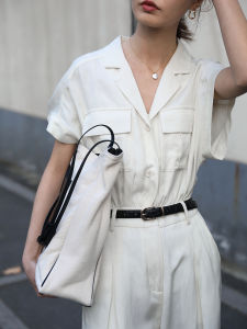 Elegant High-Waist One-Piece Suit Spring New Arrival Womens Fashion Slim Fit Wide Leg Jumpsuit High Waist Overall Pants