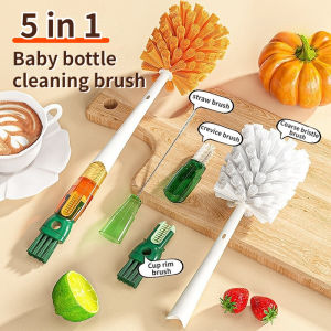 5 In 1 Baby Bottle Brush & Glass Coffee Mug Cleaner: A Multi-Purpose Kitchen Accessory
