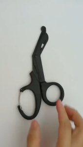 1pc 19cm/7.5inch Stainless Steel Nurse Medical Scissors with Carabiner EMT and Trauma Shears Bandage Scissors