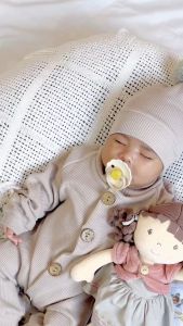 Mioubaby Sleepsuit Button Free Topi / kimono bayi / jumper bayi / jumpsuit bayi / hadiah lahiran /