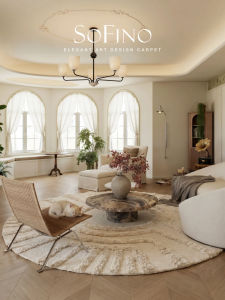 SoFINO | French Cream Style Minimalist High-Grade Carpet