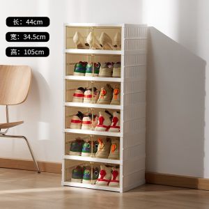 New Arrival 2024 Best Selling Foldable Shoe Cabinet Installation-Free Integrated Shoe Rack Shoe Box Storage Box Transparent Dust Cover
