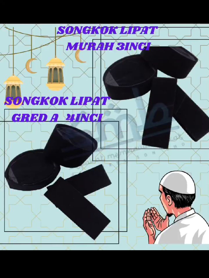 A. Songkok Lipat / Songkok Murah Stock Terhad