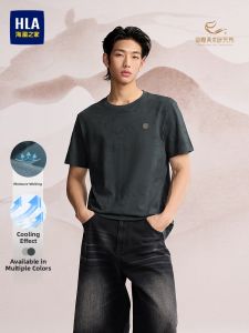 HLA | Cooling Moisture-wicking Mens Crew Neck Short Sleeve T-shirt