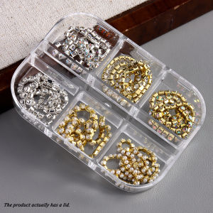Metal Nail Art ChainsGold Silver Nail Chain 3D Nail Decoration Charm Personality Nail Jewelry Nail Design Ornament for Manicure