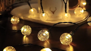 Solar String Light Waterproof Bulbs Lights String Dimmable Hanging Outdoor Camping garden yard stall