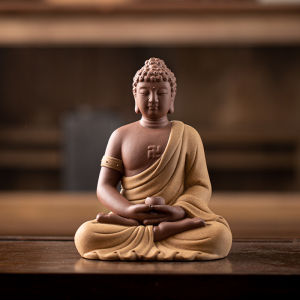 Creative Ceramic Three Treasures Buddha Figurine Home Decorations Chinese Style Altar Piece Bodhisattva Amitabha Medicine Buddha