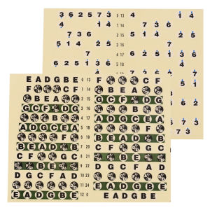 Simple Music Scale Stickers Guitar Accessories Beginner Self-Learning Novice Music Theory Digital Singer Fingerboard Electric Guitar Beginner