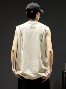 SZON | Áo Thun Dài Tay Không Tay Cotton Đào Tạo