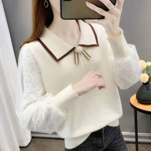 Áo Len Dệt Kim Tay Dài Dáng Rộng Mỏng Cho Nữ Mùa Xuân Thu Phong Cách Mới Áo Khoác Ngoài Cổ Tròn Cổ Điển