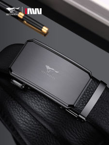 SEPTWOLVES | Men Genuine Cow Leather Belt Automatic Buckle
