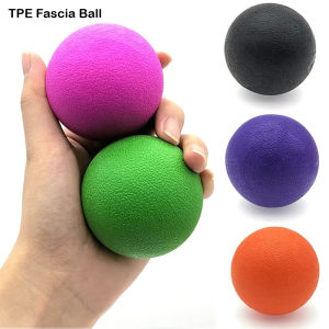 TPE Fascia Ball Lacrosse Muscle Relaxation Exercise Sports Fitness Yoga Peanut Massage Ball Trigger Point Stress Pain Relief