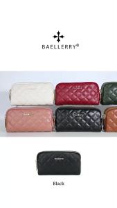 Baellerry | Baellerry Long Wallet for Women Soft Leather Card Holder Handbag Large Capacity Double Zipper Coin Purse Mobile Phone Pocket