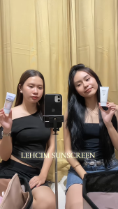 LEHCIM Sun Glow Tinted Sunscreen SPF 50 PA+++ 50mL - Lightweight tinted hydrating sunscreen with SPF 50 for sun protection.