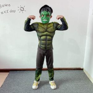 5D avengers superhero muscle costume with mask 4-10yrs old