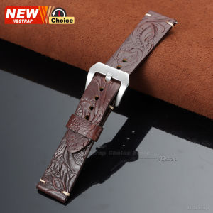 Embossed Watch Strap 20mm 22mm Smartwatch Lesther Quick Release band Cowhide Women Men Wristband for Seiko Bracelet for Rolex