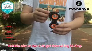 Giá Pas Đỡ Kẹp Đèn Pin Xe Đạp ROCKBROS Xoay 360° – 2 Đầu Kẹp Chắc Chắn