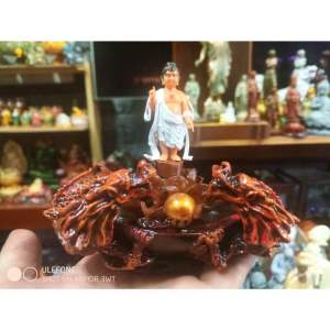 Tượng Phật đản sanh + chậu rồng song Long mini siêu đẹp