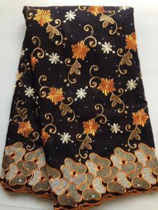 African Cotton Lace Fabric 2025 High Quality Embroidered Nigerian Swiss Voile Lace Fabric French Materials for Party Dress Women