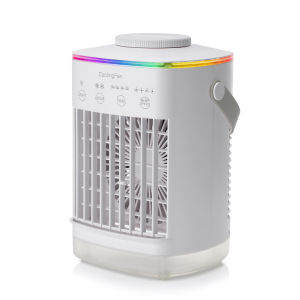 4 Speeds Portable Air Cooler Desktop Timing Cooling Fan Water Cooling Spray Fan USB Air Conditioning Cooler For Office Home Use