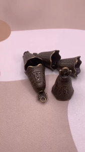 5Pcs Bronze Feng Shui Bell Set Wind Chime Corrosion Resistant Outdoor Garden Spiritual Ornament