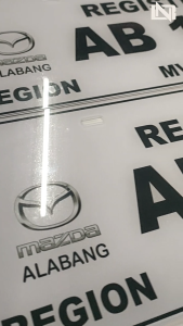 Customized Temporary Car Plate | 2pcs | Standard or Long = Euro | 3mm Acrylic