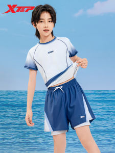 XTEP | Color Block Slimming Childrens Swimwear