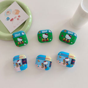 Kitty Cat Plaid Cloud Design Noise Reduction AirPods pro 3 Case Cute Soft Shell IMD Material for Apple AirPods 1/2/Pro3