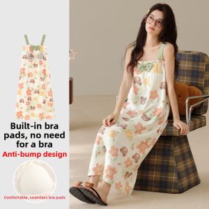 MiiOW | Cotton Bra Pad Summer Sleepwear Cute Dress
