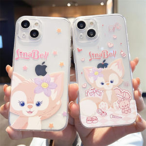 Cute Cartoon Phone Case for iPhone 14 pro Max Apple 13 14 plus Womens Style Full Cover Transparent Anti-Fall Silicone Shell