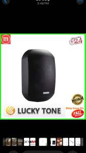 LUCKY TONE 60W WALL MOUNT SPEAKER BLACK / WHITE (WTP-660B / WTP-660W) ( 1PC )