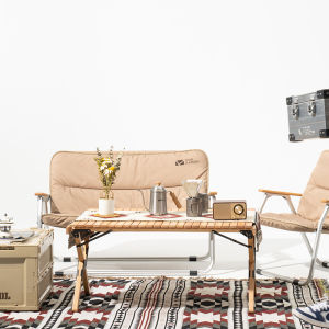 MOBI GARDEN Exquisite Camping Folding Kermit Chair Single/Double Foldable Portable Backrest Picnic Outdoor