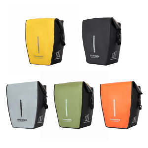 18L Back Seat Carrier with Handle Waterproof Backseat Bag Reflective Cycling Luggage Bag for Mountain Bike MTB Road Bike