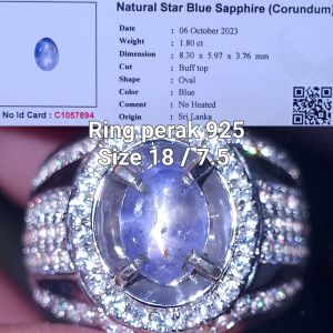 Natural blue safir ceylon star srilanka sapphire