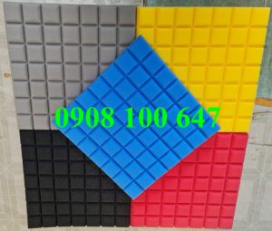Mút Cách Âm chống rung dán tường CÓ KEO SĂN mẫu vuông mini loại 1