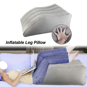 Portable For Travel Camping Sleeping Wedge Pillow Knee Cushion Foot Pillow Elevation Leg Pillows PVC Inflatable Leg Pillow