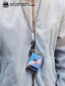 Transparent PVC ID Card Holder Lanyard Mens Fashion Work Badge Key Earphone Hanging Strap Bus Ticket Student Chest Badge