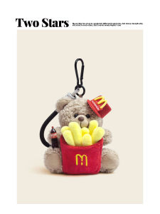 Original Little Bear Doll Bag Charm Plush McDonalds Keychain Cute Girls Backpack Decorations Brown Bear Soft Toy Accessories